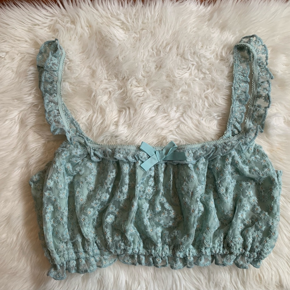 Embroidered Crop Top bralette
